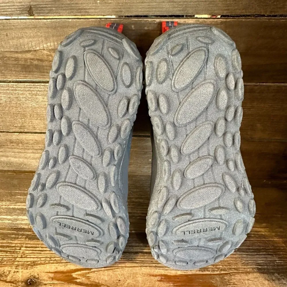 New Kids Merrell Polar‎ Puffer Gray Waterproof Insulated Winter Boots Size 1 Y